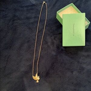 Tiffany & Co. Gold Silver 925 Pendant Necklace